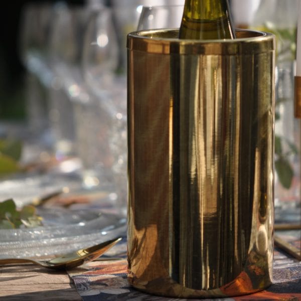 Wijnkoeler vintage goud - Afbeelding 2