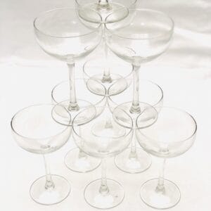 Champagne coupe (per 10 stuks)