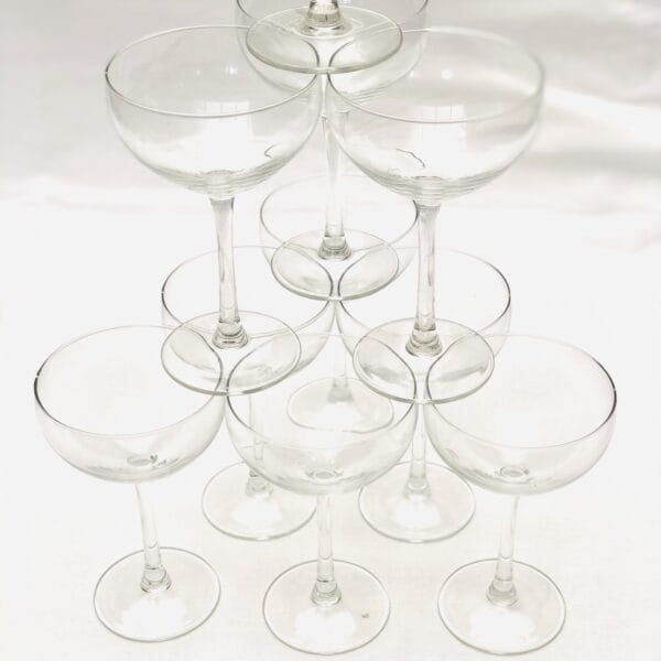 Champagne coupe (per 10 stuks)