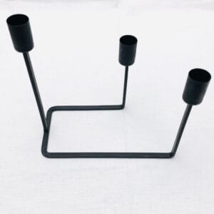 Kandelaren zwart minimalistisch