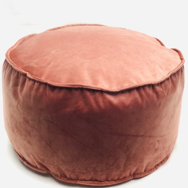 Poef velvet roze